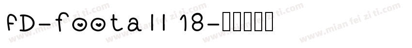 FD-footall 18字体转换